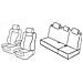 Set Coprisedili Superior - Nero/blu - Compatibile Per Volkswagen Polo 5p (05/14>09/17) Fresh/sportline - Foto miniatura 1