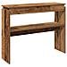 Tavolino Consolle Legno Antico 80x30x102 Cm In Truciolato - Foto miniatura 2