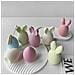 Stampo In Silicone Per Uova Di Pasqua - Stampo Per Decorazioni, Candele E Sapone A Forma Di Coniglietto J-1109 - Foto miniatura 2