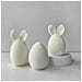 Stampo In Silicone Per Uova Di Pasqua - Stampo Per Decorazioni, Candele E Sapone A Forma Di Coniglietto J-1109 - Foto miniatura 3