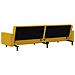 Divano Letto a 2 Posti Giallo in Velluto - Foto miniatura 8