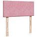 Struttura Letto Pouf con Materasso Rosa 100x200 cm Velluto - Foto miniatura 9