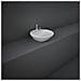 Lavabo Appoggio Tondo Foro Rubinetto Bianco - Foto miniatura 1