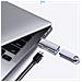 Adattatore Otg Da Type-c A Usb 3.0 + Tc Charging, Design Ovale - Trasferimento Dati Ad Alta Velocità E Ricarica Rapida Pd Grey - Foto miniatura 3