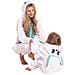 Pigiama Per Bambini Kigurumi Onesie Costume Coniglio Blu 105-115 - Foto miniatura 4
