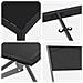 Set da Pranzo per Giardino 5 pcs Nero Textilene e acciaio - Foto miniatura 9