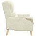 poltrona Crema 76 x 94 x 102 cm Velluto - Foto miniatura 5