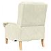 poltrona Crema 76 x 94 x 102 cm Velluto - Foto miniatura 6