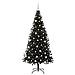 Albero di Natale con 300 LED con supporto Nero 180 cm PVC - Foto miniatura 3