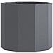 Fioriera Antracite 60 x 60 x 50 cm Acciaio - Foto miniatura 5