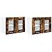 Armadio pensile Riga 2 pcs Rovere fumé 60 x 31 x 40 cm - Foto miniatura 1