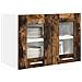 Armadio pensile Riga 2 pcs Rovere fumé 60 x 31 x 40 cm - Foto miniatura 3