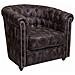 Poltrona Imbottita Marrone 80x80x48/72h - Foto miniatura 1