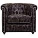 Poltrona Imbottita Marrone 80x80x48/72h - Foto miniatura 4