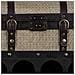 Baule Portabottiglie In Legno Marrone 45x28x59h Cm - Foto miniatura 6