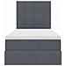Letto con contenitore e materasso Grigio scuro 100 x 200 cm - Foto miniatura 7