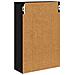 Armadio da bagno a muro Rovere Nero 40 x 16 x 62,5 cm - Foto miniatura 5
