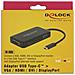 63929 replicatore di porte e docking station per laptop USB 2.0 Type-C Nero - Foto miniatura 2