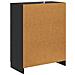 Mobile con Cassetti Nero 66 x 34,5 x 87 cm Legno ingegnerizzato - Foto miniatura 6