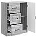 Credenza Grigio Sonoma 66 x 34,5 x 87 cm Legno ingegnerizzato - Foto miniatura 3