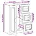 Credenza Grigio Sonoma 66 x 34,5 x 87 cm Legno ingegnerizzato - Foto miniatura 9