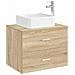 Lavabo da bagno Cromato 49 x 37 x 14 cm Metallo - Foto miniatura 2