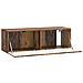 Mobile Porta TV da Muro Legno antico 98 x 31 x 30 cm - Foto miniatura 3