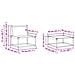 Set di divani da esterno 4 pcs Bianco e Grigio Chiaro - Foto miniatura 9
