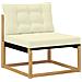 Set di divani da esterno 9 pcs Bianco e Crema 79 x 79 x 37 cm - Foto miniatura 4