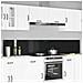 Schienale da cucina 2 pcs Nero 120 x 40 cm vetro temperato - Foto miniatura 2