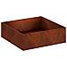 Vaso da giardino Ruggine 100 x 100 x 30 cm Acciaio Corten - Foto miniatura 1