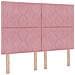 Letto con contenitore e materasso Rosa 160 x 200 cm Velluto - Foto miniatura 4