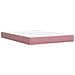 Letto con contenitore e materasso Rosa 160 x 200 cm Velluto - Foto miniatura 6