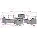 Set di divani 8 pz Beige e Bianco Crema - Foto miniatura 4