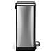 N°875 Pattumiera a pedale Acciaio inox, Capacità 40 L, Cestino interno estraibile, Design elegante,chiusura silenziosa, silver - Foto miniatura 3