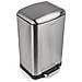 N°875 Pattumiera a pedale Acciaio inox, Capacità 40 L, Cestino interno estraibile, Design elegante,chiusura silenziosa, silver - Foto miniatura 4