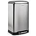 N°875 Pattumiera a pedale Acciaio inox, Capacità 40 L, Cestino interno estraibile, Design elegante,chiusura silenziosa, silver - Foto miniatura 5