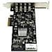 Adattatore scheda SuperSpeed USB 3.0 con 4 porte PCI Express (PCIe) con 2 canali da 5 Gbps dedicati - UASP - Alimentazione SATA / LP4 - Foto miniatura 3