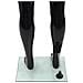 Manichino Uomo Figura Intera Base In Vetro 185 Cm Nero Lucido - Foto miniatura 7