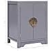 Comodino Grigio 38x28x52 Cm In Legno Di Paulownia - Foto miniatura 7