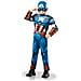 Travestimento Deluxe Da Capitan America Cartone Per Bambino - Taglia: 5/6 Anni (105/116 Cm)  - Foto miniatura 2