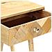 Comodino 40x30x58 Cm In Legno Massello Di Mango - Foto miniatura 5