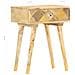 Comodino 40x30x58 Cm In Legno Massello Di Mango - Foto miniatura 7