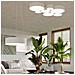 Lampada Da Soffitto Rotonda In Pvc, Modello Arena 35 Sl. 0123, 2 Luci Led E-27, Colore: Bianco - Foto miniatura 13