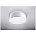Lampada Da Soffitto Rotonda In Pvc, Modello Arena 35 Sl. 0123, 2 Luci Led E-27, Colore: Bianco - Foto miniatura 2