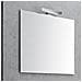 Specchio Da Bagno Con Bordo Alluminio E Lampada Led *** Misura : 52x68 Cm Senza Lampada Led - Foto miniatura 1