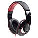 Cuffie a Padiglione MHS-BOS Stereo con Cavo - Rosso Nero - Foto miniatura 1