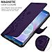 Custodia Compatibile Con Honor 9 Lite In Lilla Scuro Fiore - Coperchio Protettivo In Design Floreale Con Chiusura Magnetica, Funzione Stand E Slot Per Carte - Foto miniatura 4