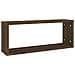 Mensole Cubo Muro 2pz Rovere Marrone 60x15x23 Legno Multistrato - Foto miniatura 3