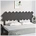 Testiera Per Letto Grigio178x3x80,5cm In Legno Massello Di Pino - Foto miniatura 3
